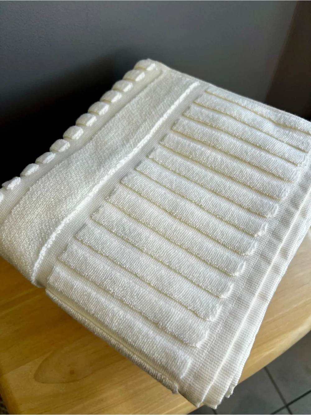 TWO IVORY TUB MATS by Terrisol From The Suite Collect are NWT